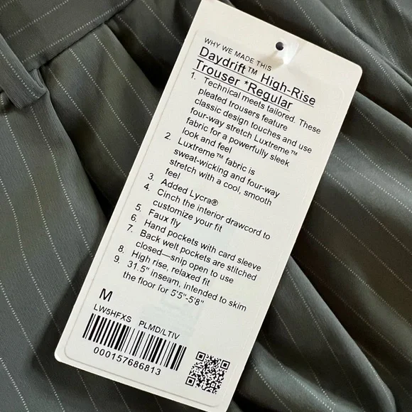 NWT Lululemon Daydrift High-Rise Trouser *Regular size M Palm Deco - Picture 2 of 3